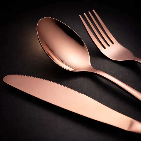 Rose_Gold_Reusable_Stainless_Steel_Cutlery_Set_with_Carry_Pouch__Spoon_Fork_Knife_Chopsticks_And_Straw_Set__Travel_Friendly_Tableware_for_Office_Picnic_Camping