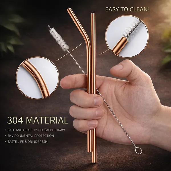 Rose_Gold_Reusable_Stainless_Steel_Cutlery_Set_with_Carry_Pouch__Spoon_Fork_Knife_Chopsticks_And_Straw_Set__Travel_Friendly_Tableware_for_Office_Picnic_Camping