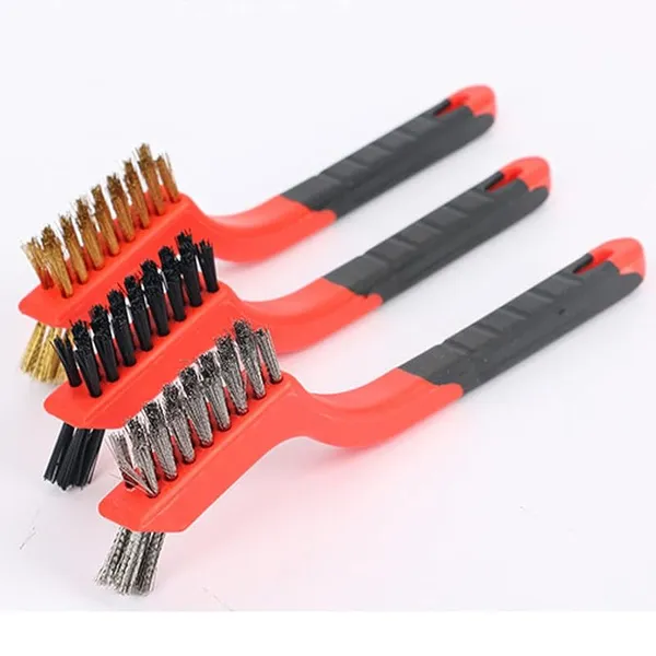 Red_Cleaning_Brush_Set__Nylon__Brass_And_Stainless_Steel_Wire_Brushes__Multi_Purpose_Rust_Dirt_And_Grime_Cleaning_Tool__Durable_Hand_Brush_for_Home_And_Industrial_Use