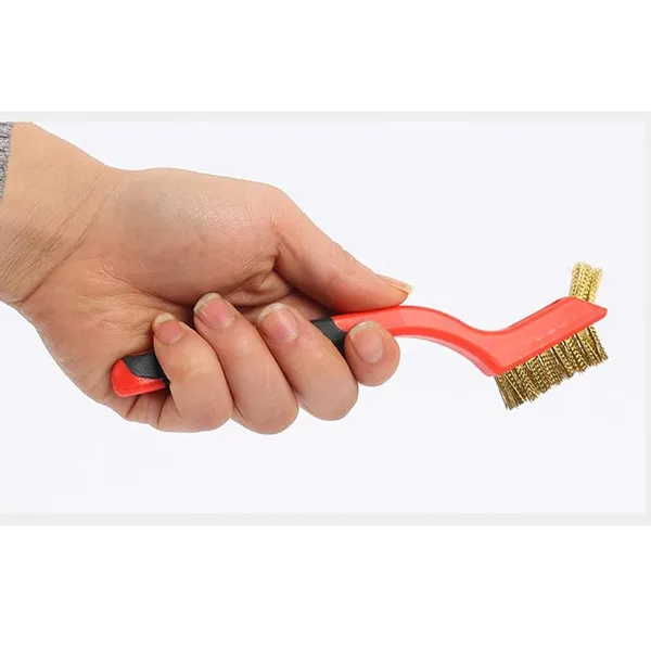 Red_Cleaning_Brush_Set__Nylon__Brass_And_Stainless_Steel_Wire_Brushes__Multi_Purpose_Rust_Dirt_And_Grime_Cleaning_Tool__Durable_Hand_Brush_for_Home_And_Industrial_Use