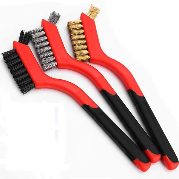 Red_Cleaning_Brush_Set__Nylon__Brass_And_Stainless_Steel_Wire_Brushes__Multi_Purpose_Rust_Dirt_And_Grime_Cleaning_Tool__Durable_Hand_Brush_for_Home_And_Industrial_Use