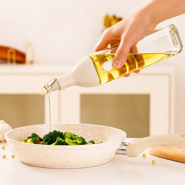 KITCHZENGO_Glass_Oil_Dispenser_Bottle_500ml_–_Leakproof_Oil_Pourer_with_Smart_Flip_Lid,_Easy_Flow_Spout,_Kitchen_Oil_Container_for_Cooking,_Vinegar_&_Sauce