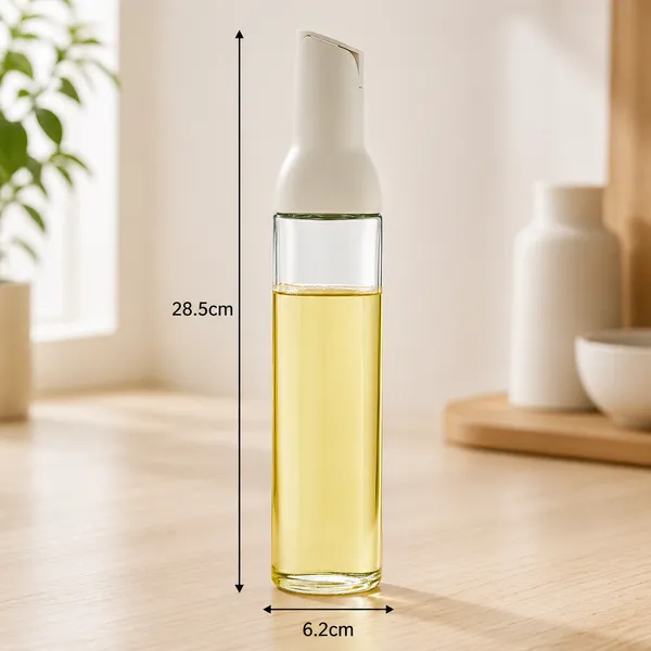 KITCHZENGO_Glass_Oil_Dispenser_Bottle_500ml_–_Slim_Leakproof_Oil_Pourer_with_Automatic_Flip_Lid,_Easy_Flow_Spout_for_Cooking,_Vinegar_&_Kitchen_Use