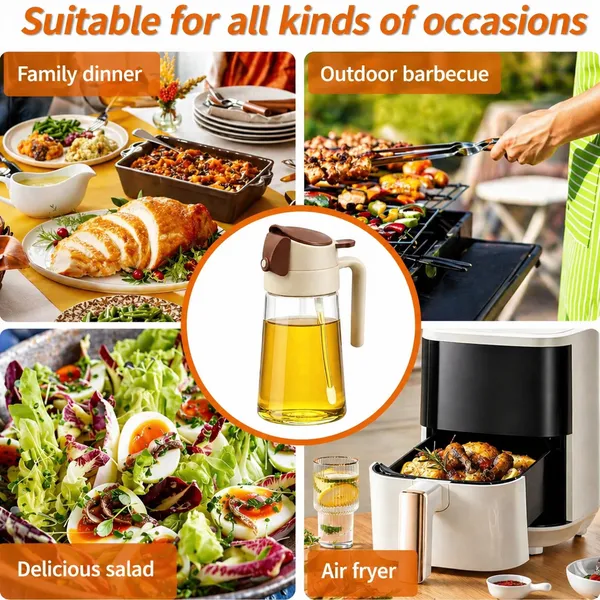 KITCHZENGO_Glass_Oil_Sprayer_Bottle_380ml_–_2_in_1_Spray_&_Pour_Oil_Dispenser,_Leakproof_Cooking_Oil_Spray_Bottle_for_Kitchen,_BBQ_&_Salad_(Multicolor)