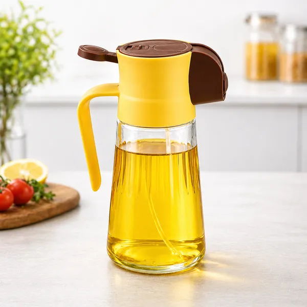 KITCHZENGO_Glass_Oil_Sprayer_Bottle_380ml_–_2_in_1_Spray_&_Pour_Oil_Dispenser,_Leakproof_Cooking_Oil_Spray_Bottle_for_Kitchen,_BBQ_&_Salad_(Multicolor)
