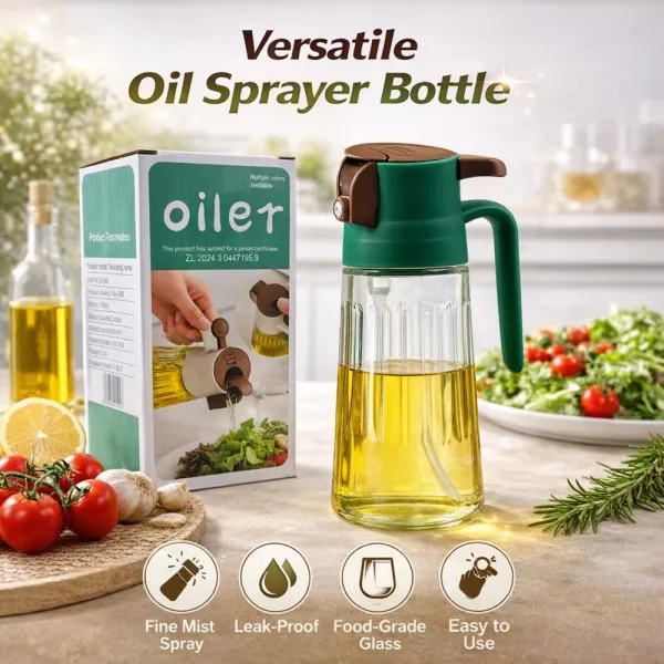 KITCHZENGO_Glass_Oil_Sprayer_Bottle_380ml_–_2_in_1_Spray_&_Pour_Oil_Dispenser,_Leakproof_Cooking_Oil_Spray_Bottle_for_Kitchen,_BBQ_&_Salad_(Multicolor)
