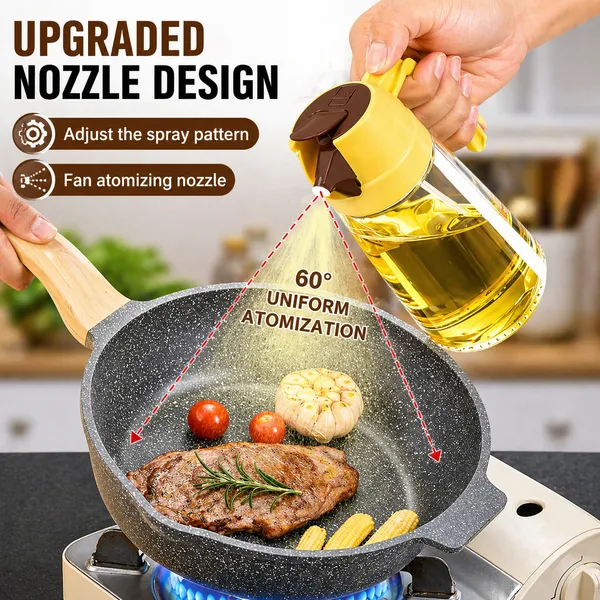 KITCHZENGO_Glass_Oil_Sprayer_Bottle_380ml_–_2_in_1_Spray_&_Pour_Oil_Dispenser,_Leakproof_Cooking_Oil_Spray_Bottle_for_Kitchen,_BBQ_&_Salad_(Multicolor)