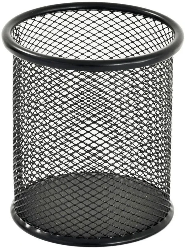 KITCHZENGO™_Metal_Mesh_Pen_Stand_/_Pencil_Holder_(Pack_of_1)_–_Multipurpose_Desk_Organizer_for_Office_&_Home