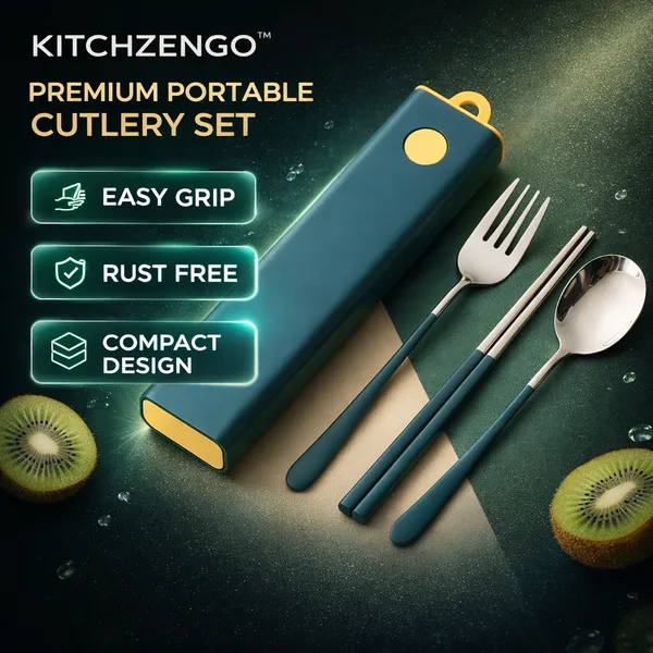 Blue_Portable_Stainless_Steel_Cutlery_Set_with_Plastic_Case__Reusable_Spoon_Fork_Chopsticks_Combo__Compact_Travel_Friendly_Flatware_for_Office__School_And_Outdoor_Use