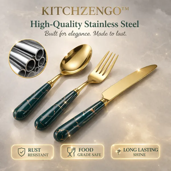 Green_And_Gold_24_Pieces_Gold_Plated_Cutlery_Set_with_Stand__304_Stainless_Steel_Spoon_Fork_Knife_Set__Luxury_Dining_And_Tableware_for_Home_And_Gifting
