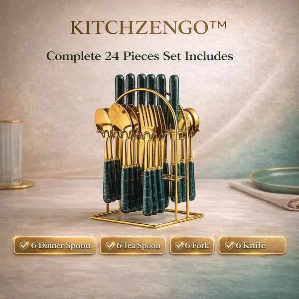 Green_And_Gold_24_Pieces_Gold_Plated_Cutlery_Set_with_Stand__304_Stainless_Steel_Spoon_Fork_Knife_Set__Luxury_Dining_And_Tableware_for_Home_And_Gifting
