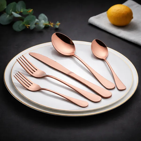 Kitchzengo™_20_PCS_Rose_Gold_Cutlery_Set_–_Premium_Stainless_Steel_Spoon_Fork_Knife_Set_|_Mirror_Polish_Dinnerware