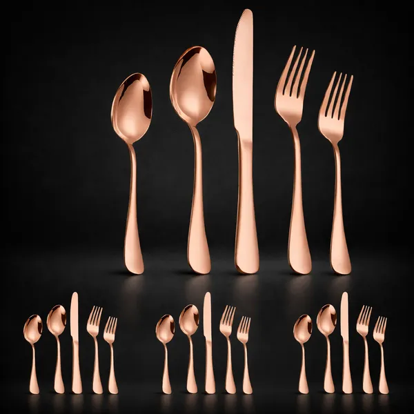 Kitchzengo™_20_PCS_Rose_Gold_Cutlery_Set_–_Premium_Stainless_Steel_Spoon_Fork_Knife_Set_|_Mirror_Polish_Dinnerware