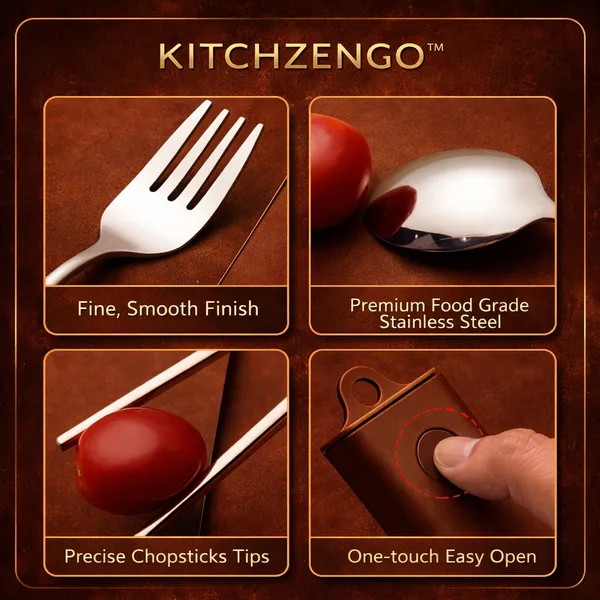 Brown_Portable_Stainless_Steel_Cutlery_Set_with_Plastic_Case__Reusable_Spoon_Fork_Chopsticks_Combo__Compact_Travel_Friendly_Flatware_for_Office__School_And_Outdoor_Use