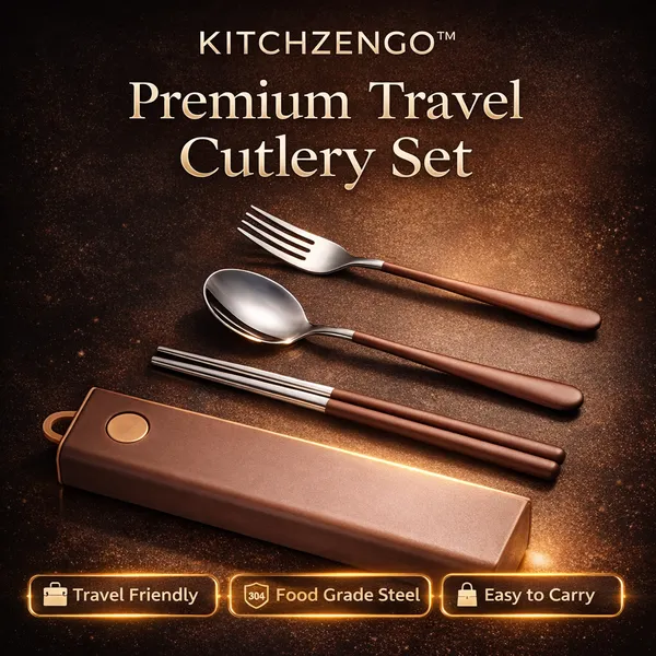 Brown_Portable_Stainless_Steel_Cutlery_Set_with_Plastic_Case__Reusable_Spoon_Fork_Chopsticks_Combo__Compact_Travel_Friendly_Flatware_for_Office__School_And_Outdoor_Use