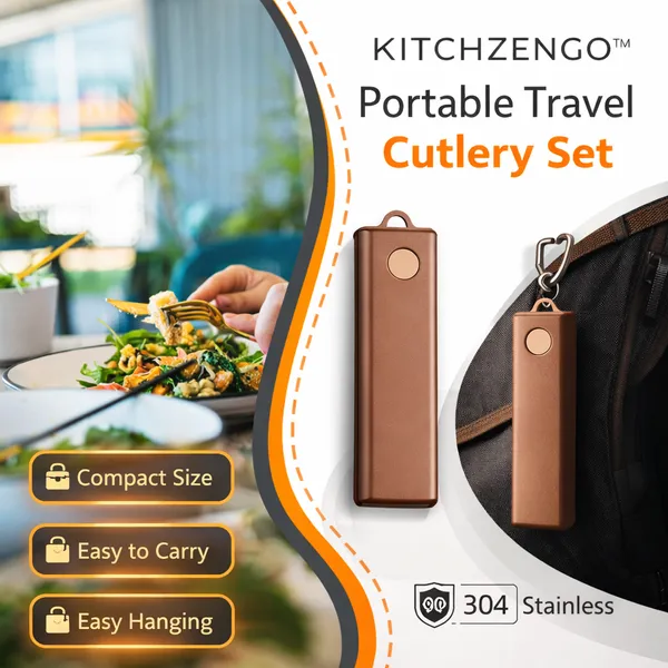 Brown_Portable_Stainless_Steel_Cutlery_Set_with_Plastic_Case__Reusable_Spoon_Fork_Chopsticks_Combo__Compact_Travel_Friendly_Flatware_for_Office__School_And_Outdoor_Use