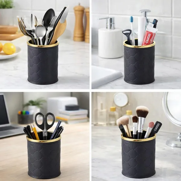 Black_Round_Pencil_Holder_for_Office_And_Study_Table__Premium_Plastic_Desk_Organizer_Cup__Stylish_Stationery_Stand_for_Pens_Pencils_Markers_|_Multipurpose_Organiser