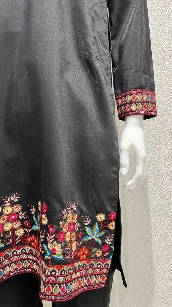 Men's_Black_Wedding_And_Festive_Ready_to_Wear_Kurta_Pant_and_Dupatta_Set_with_Heavy_Embroidery