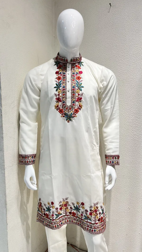 Men's_Off_White_Wedding_And_Festive_Ready_to_Wear_Kurta_Pant_and_Dupatta_Set_with_Heavy_Embroidery