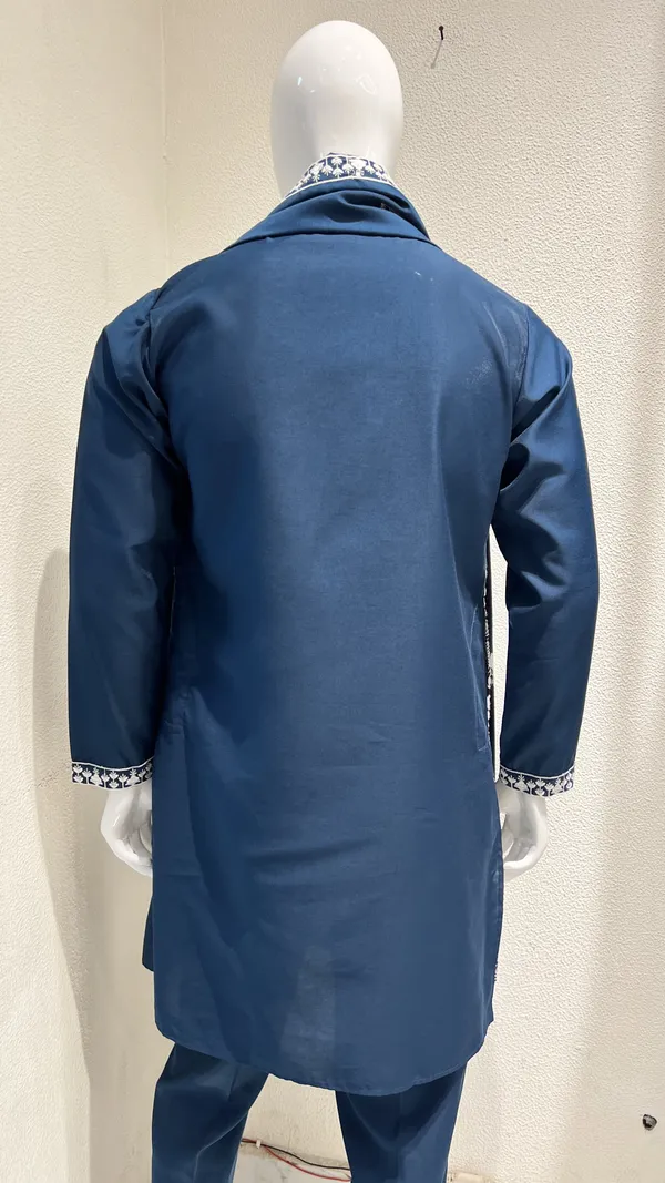 Men's_Navy_Blue_Wedding,_Festive_Ready_to_Wear_Kurta_Pant_and_Dupatta_Set_with_Heavy_Embroidery