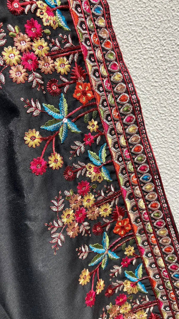 Men's_Black_Wedding_And_Festive_Ready_to_Wear_Kurta_Pant_and_Dupatta_Set_with_Heavy_Embroidery