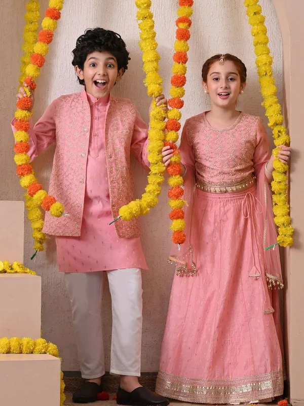 Indi-Loom_Couture_Boys_Pink_Kurta_With_Embroidered_Jacket_&_Pyjama_Set