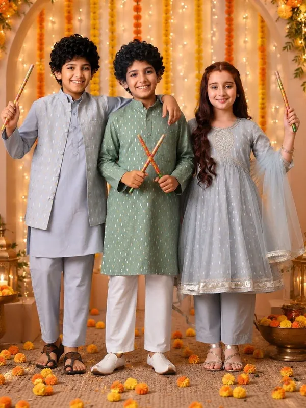 Indi-Loom_Couture_Boys_Light_Blue_Kurta_With_Chanderi_Booti_Jacket_&_Pyjama_Set