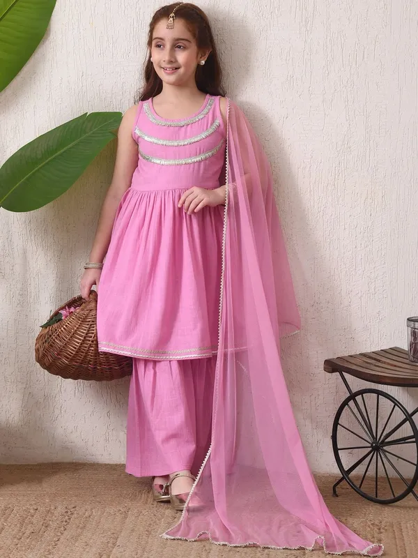 Girls_Purple_Kurta_Sharara_Set_With_Dupatta