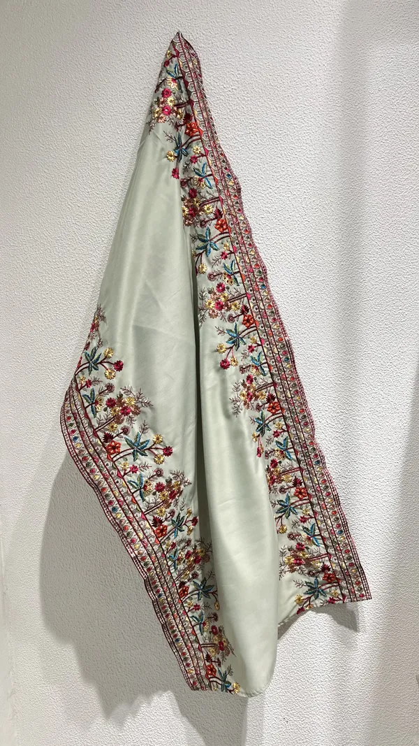 Men's_Pista_Green_Wedding/Festive_Ready_to_Wear_Kurta_Pant_and_Dupatta_Set_with_Heavy_Embroidery