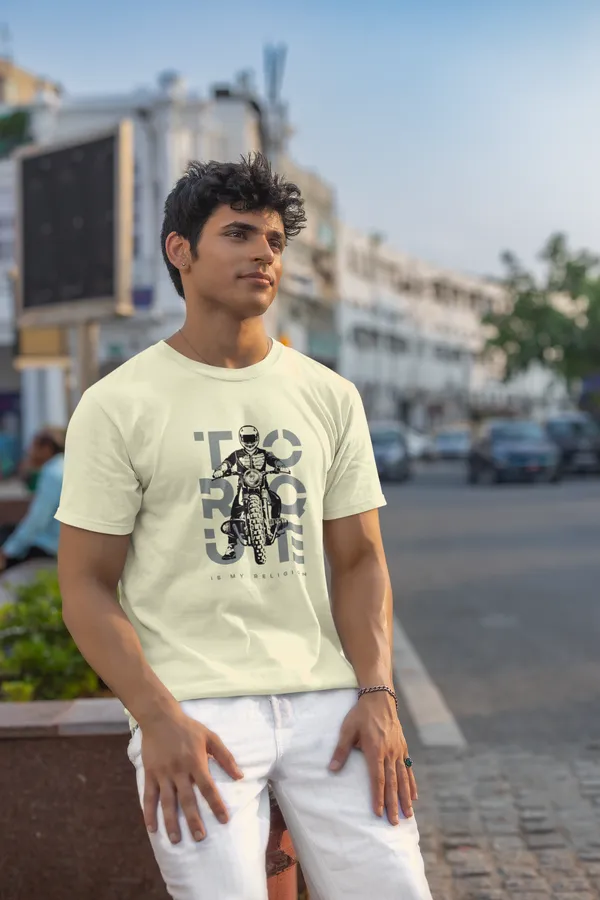 Ride_Free_Motorcyclist_Graphic_Print_T_Shirt_For_Men_Cream_White