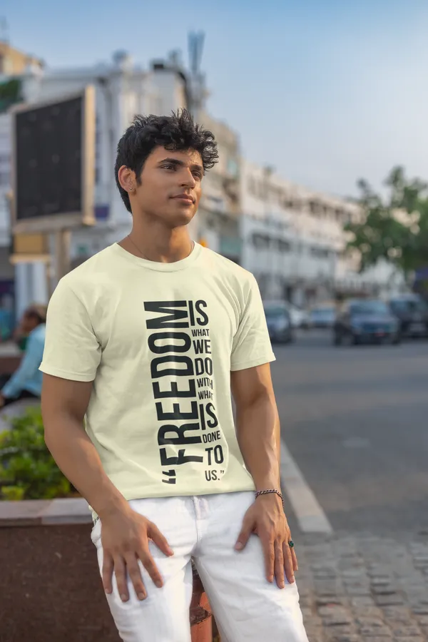Freedom_Graphic_Print_Round_Neck_T_Shirt_For_Men_Cream_White