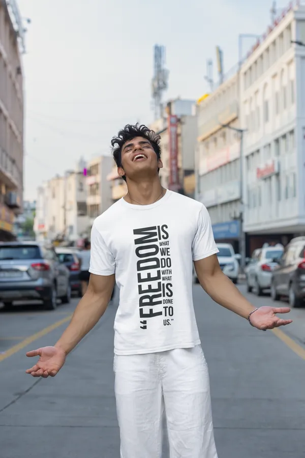Freedom_Quote_Printed_White_T_Shirt_For_Men