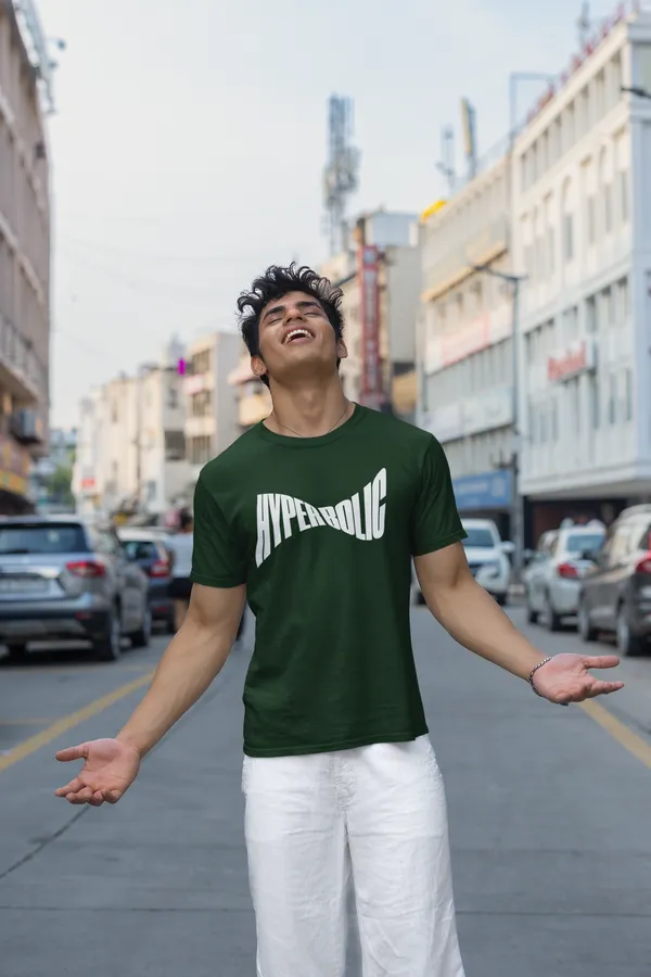 Hyperbolic_Graphic_Print_Green_Cotton_T_Shirt_For_Men