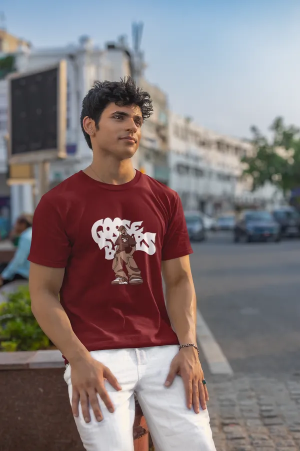 Cocoa_Bucks_Printed_Maroon_Cotton_T_Shirt_For_Men