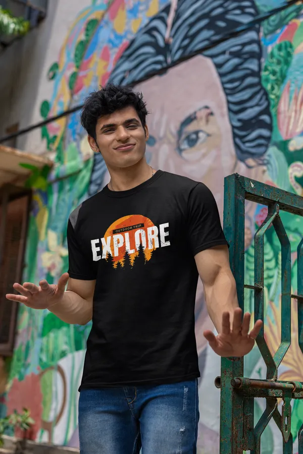 Explore_Nature_Graphic_Print_Black_Cotton_T_Shirt_For_Men