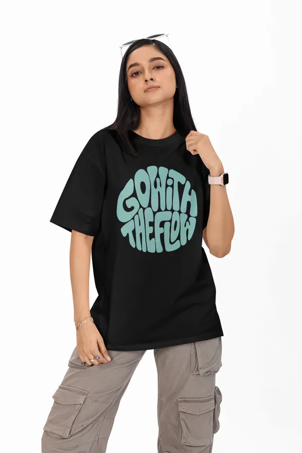 Go_With_The_Flow_Typography_Printed_Oversized_T-Shirt_for_Women