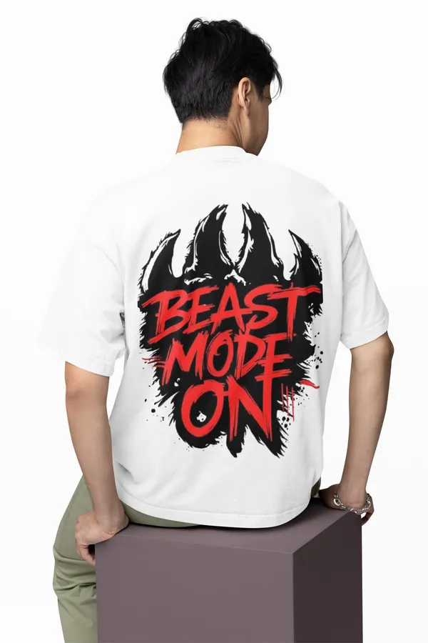Oversized_Cotton_T_Shirt_With_Beast_Mode_On_Back_Print