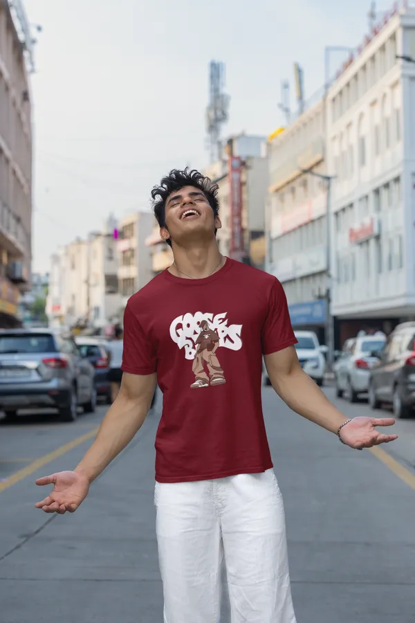 Cocoa_Bucks_Printed_Maroon_Cotton_T_Shirt_For_Men