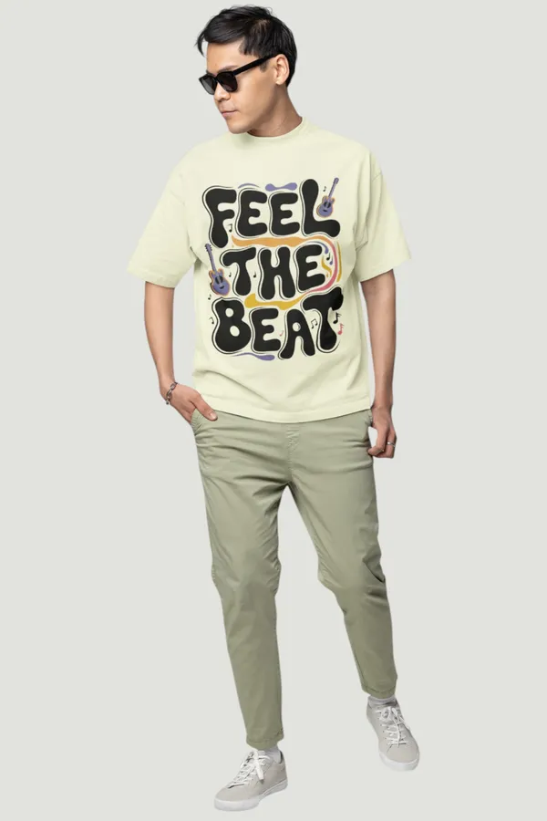 Feel_The_Beat_Graphic_Print_Oversized_T_Shirt_Pastel_Yellow