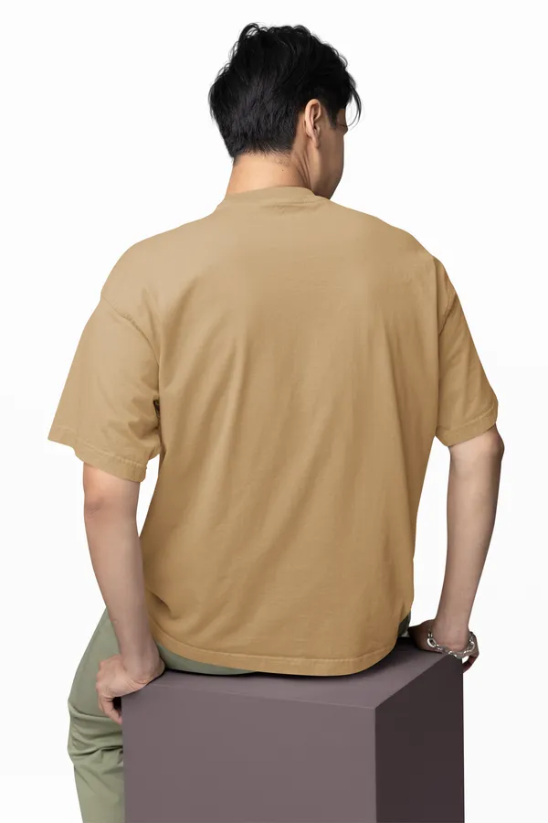 Music_Graphic_Print_Oversized_T_Shirt_Beige