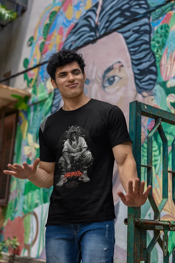 Graphic_Print_Black_T_Shirt_Casual_Streetwear_For_Men