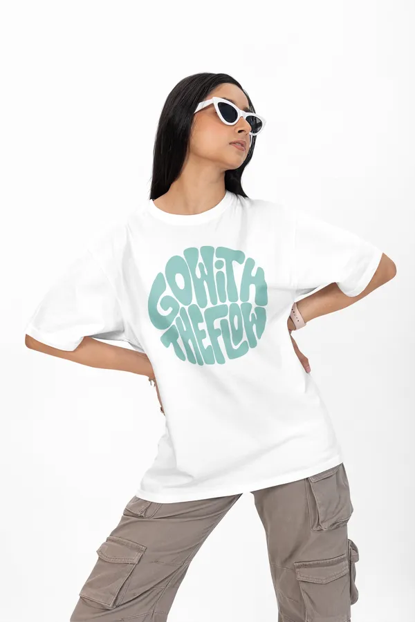 Go_With_The_Flow_Typography_Printed_Oversized_T-Shirt_for_Women