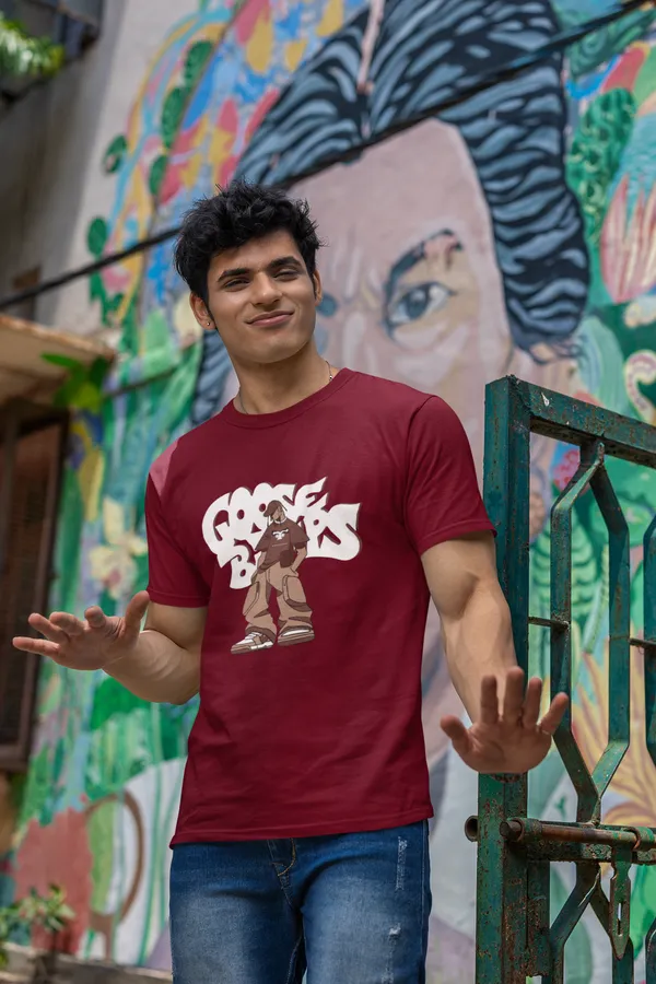 Cocoa_Bucks_Printed_Maroon_Cotton_T_Shirt_For_Men