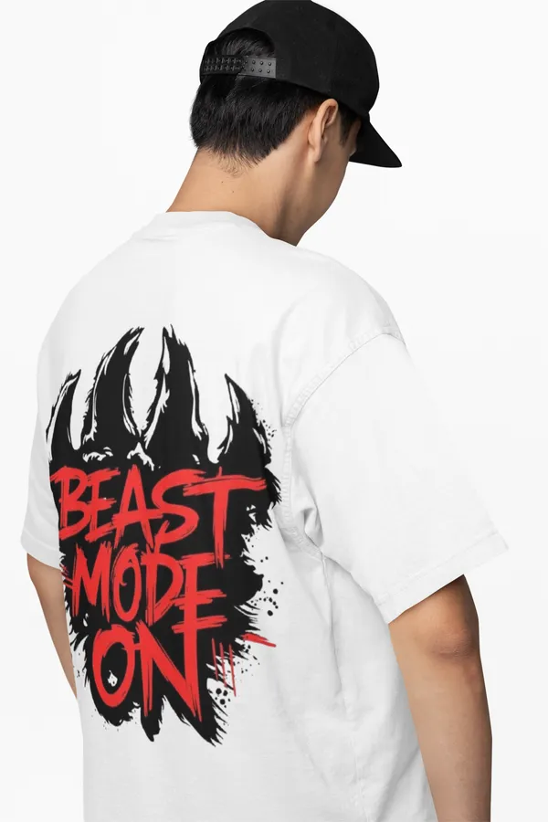 Oversized_Cotton_T_Shirt_With_Beast_Mode_On_Back_Print