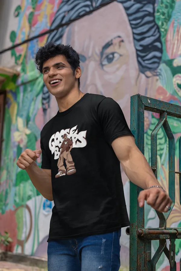 Cool_Dude_Graphic_Print_Black_T_Shirt_For_Men