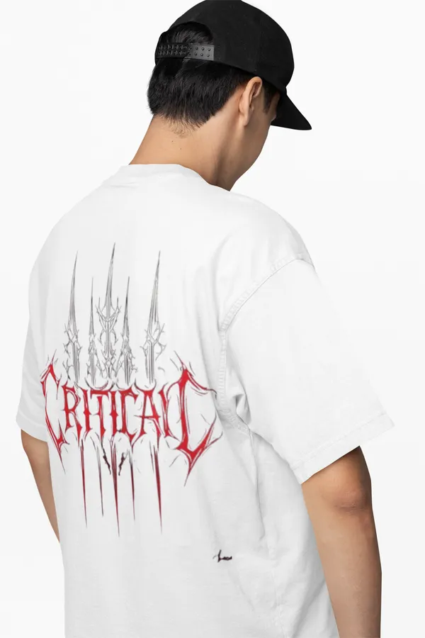 White_Oversized_T_Shirt_With_Critical_Gothic_Print