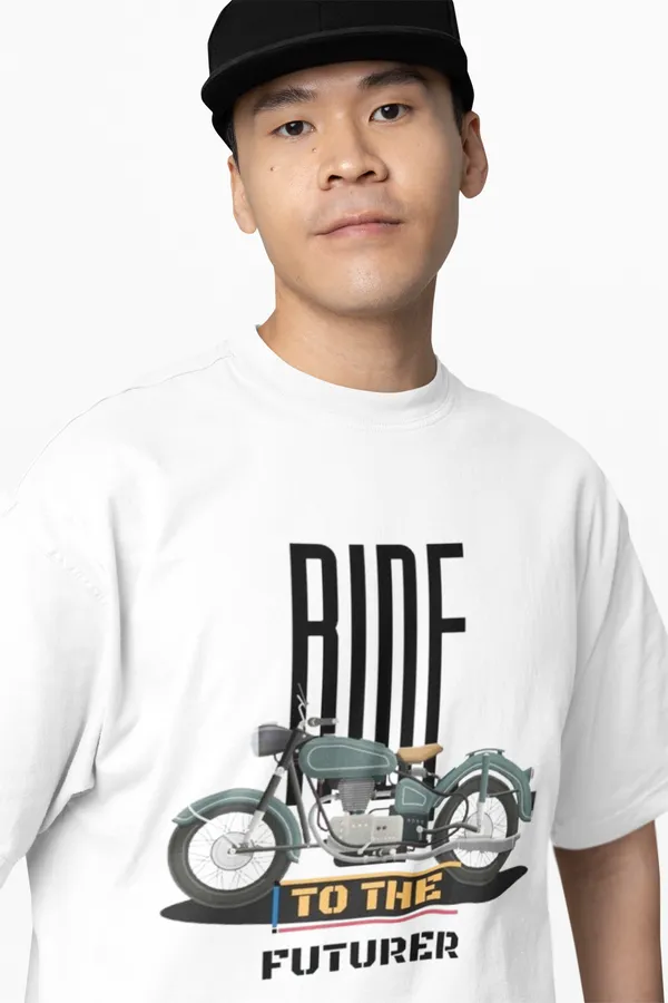 Ride_To_The_Future_Printed_White_T_Shirt