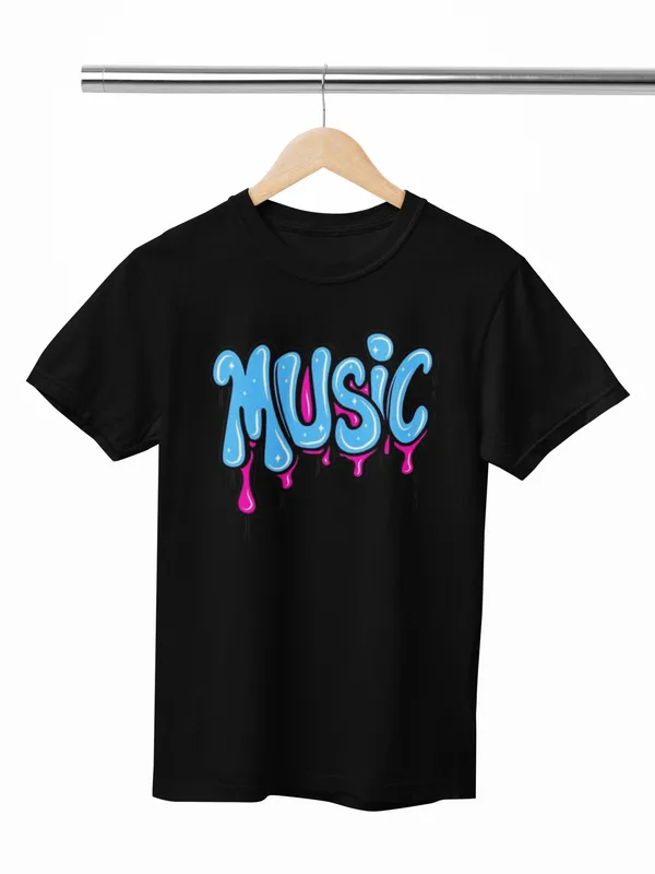 Music_Drip_Graphic_Print_Black_T_Shirt_Unisex_Street_Style_Casual_Wear