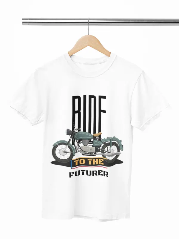 Ride_To_The_Future_Printed_White_T_Shirt