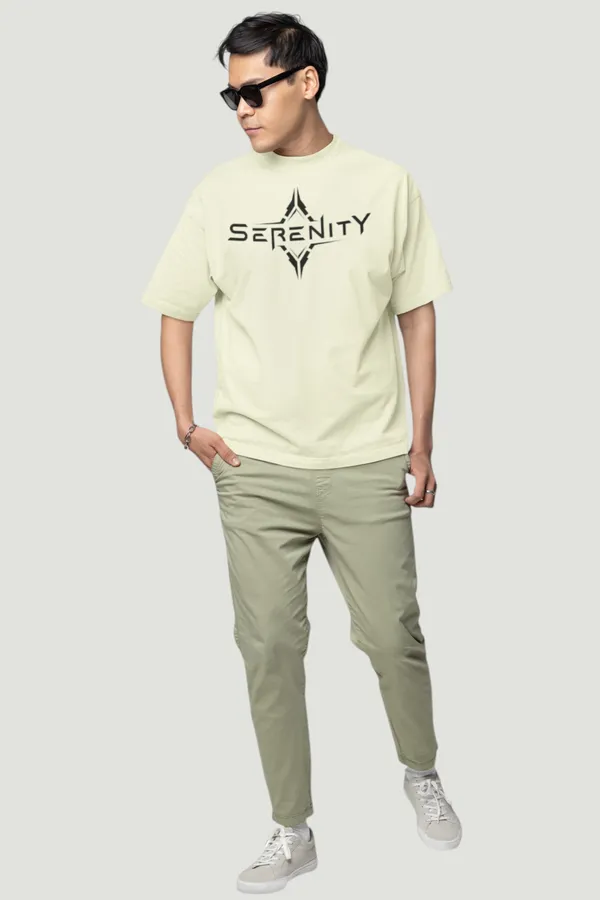 Serenity_Graphic_Print_T_Shirt_Soft_Yellow_Oversized_Crew_Neck_Tee